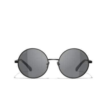 CHANEL round Sunglasses C101S4 black - front view