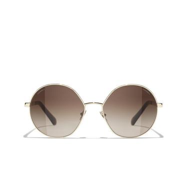 CHANEL round Sunglasses C395S5 gold - front view