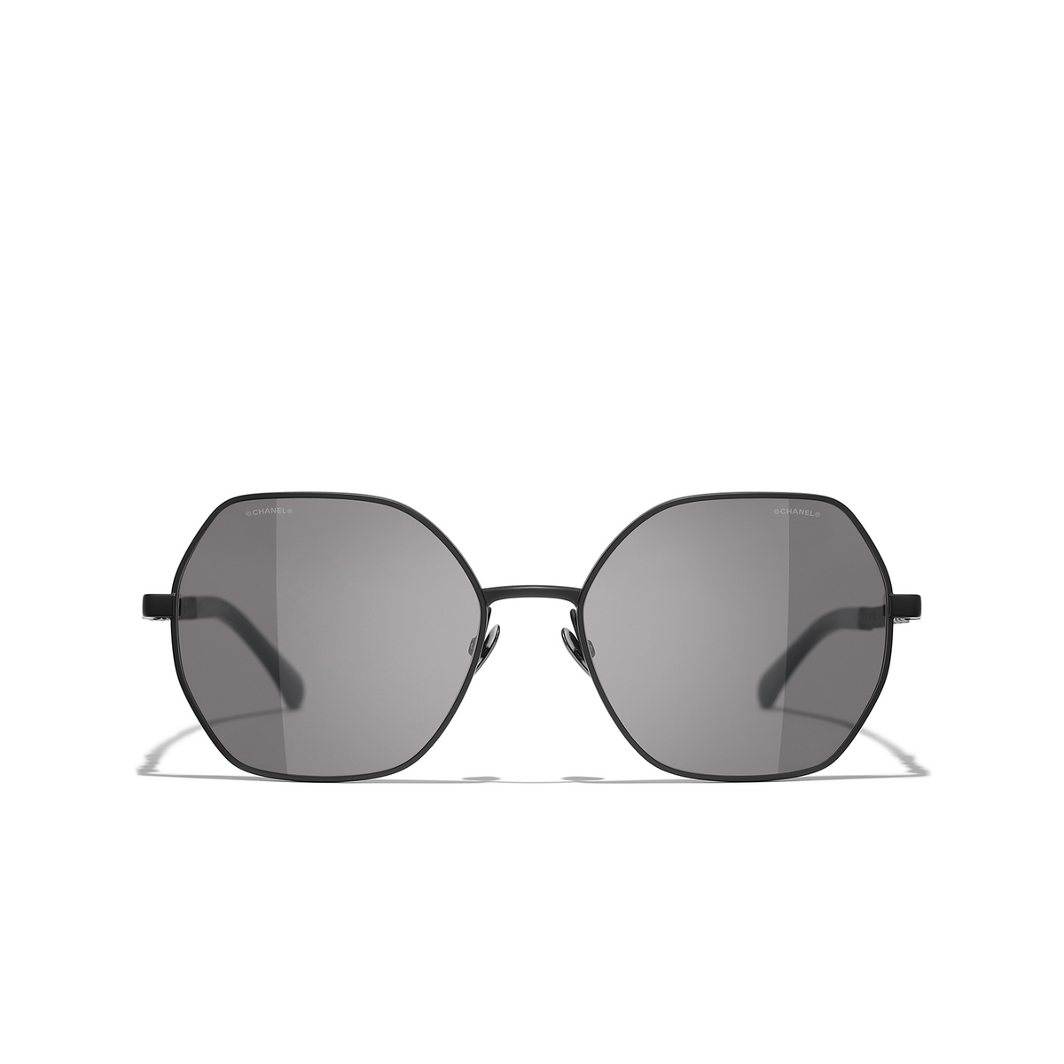 CHANEL square Sunglasses C101B1 Black - front view