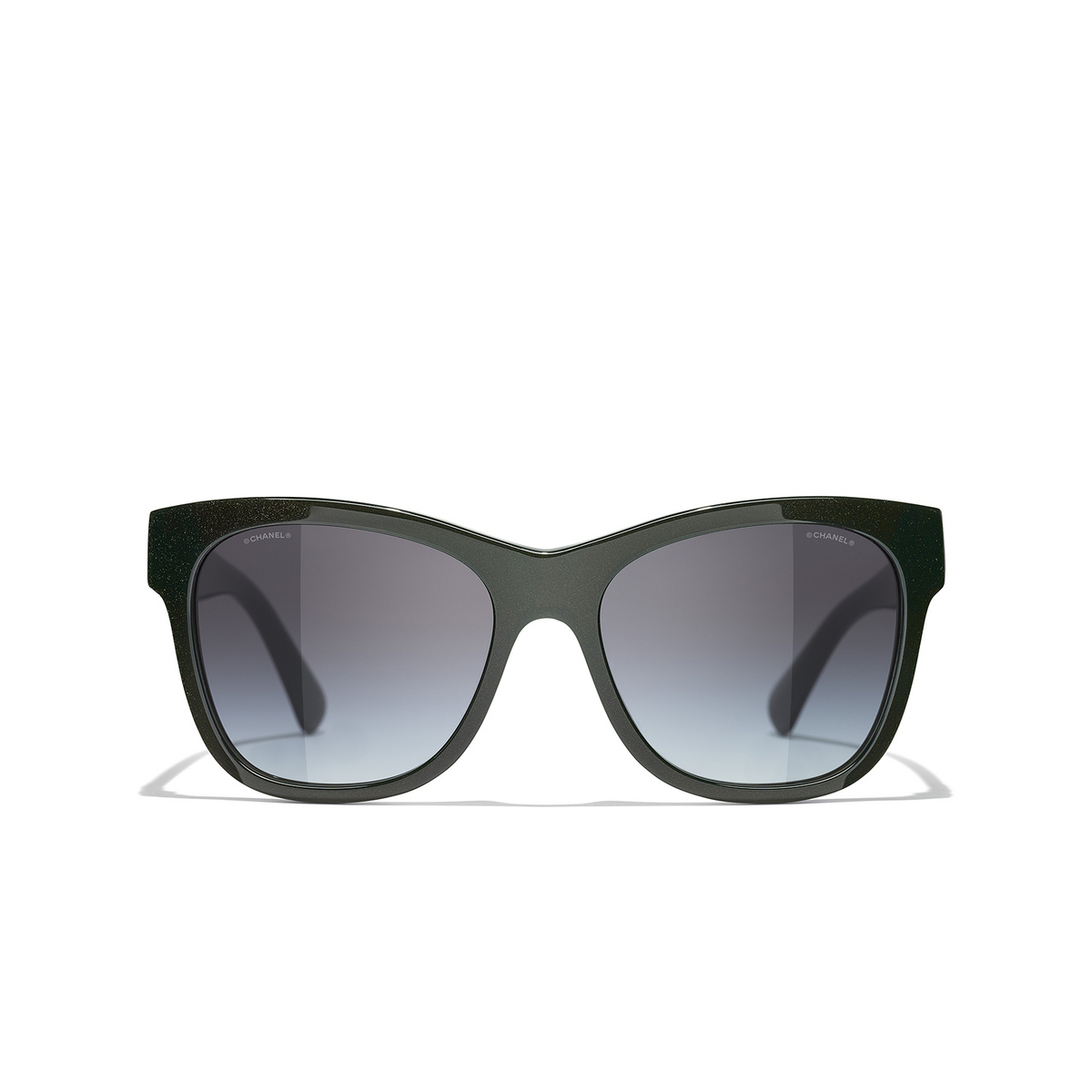 CHANEL square Sunglasses 1707S6 Green - front view