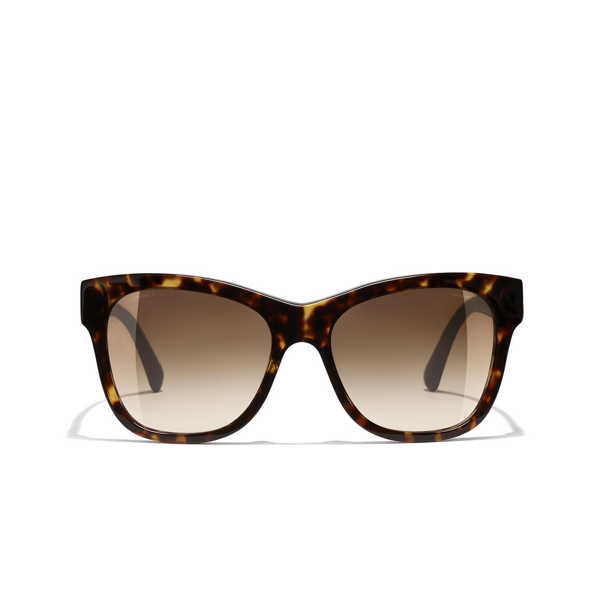 CHANEL square Sunglasses C714S5 Brown - front view
