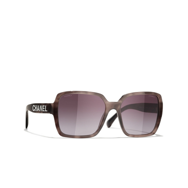 CHANEL square Sunglasses 1641s1 pink tortoise - three-quarters view