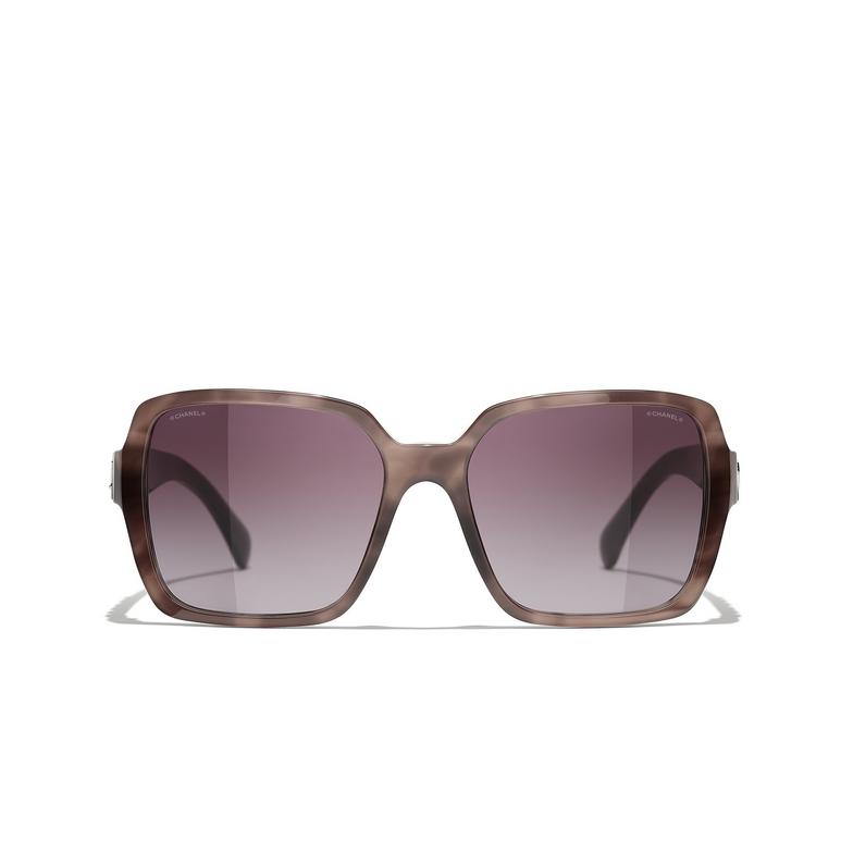 CHANEL square Sunglasses 1641S1 pink tortoise