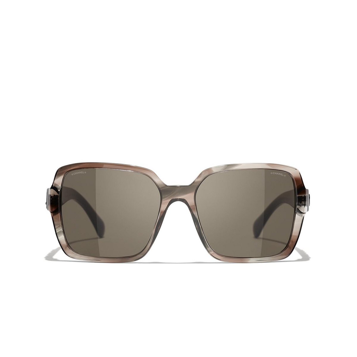 CHANEL square Sunglasses 1678/3 Brown - front view