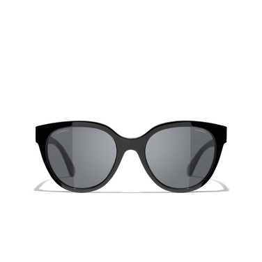 Gafas de sol mariposa CHANEL 1711S4 black & pink - Vista delantera