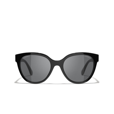 CHANEL Schmetterlingsförmige sonnenbrille C501S4 black - Vorderansicht