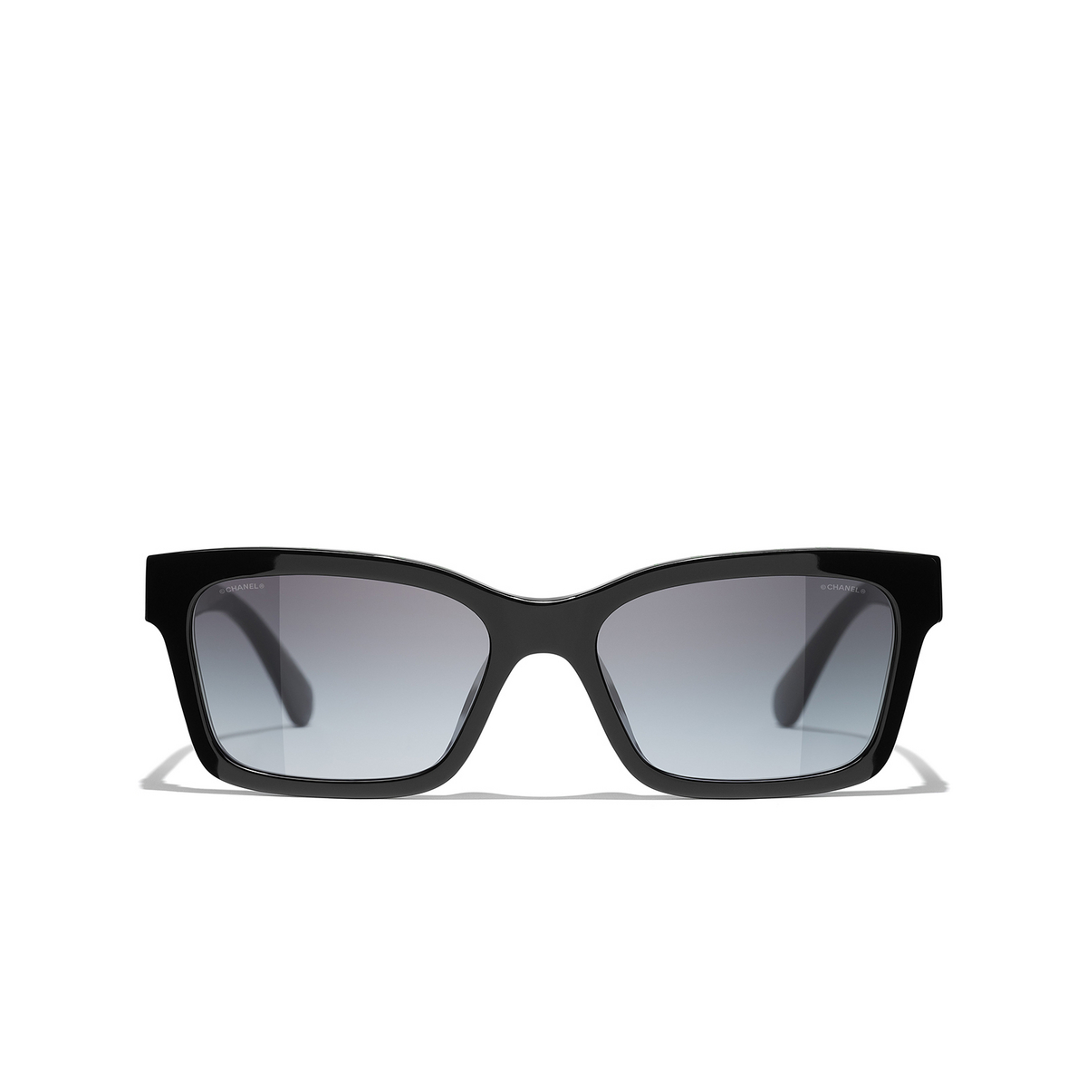 CHANEL square Sunglasses 1710S6 Black & Green - front view