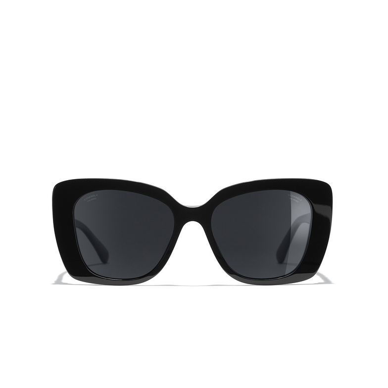 CHANEL rectangle Sunglasses C501T8 black
