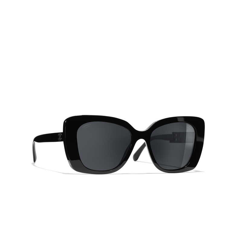CHANEL rectangle Sunglasses C501T8 black