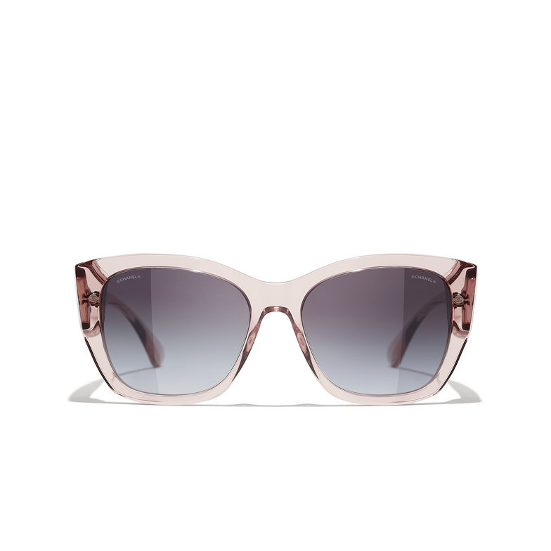 CHANEL Schmetterlingsförmige sonnenbrille 1689S6 transparent pink