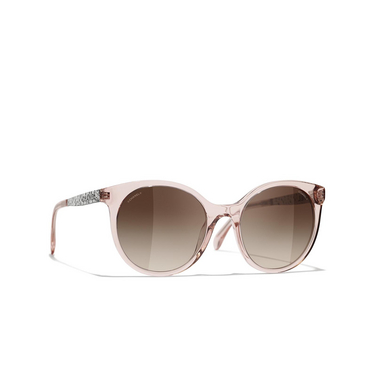 CHANEL pantos Sunglasses 1689S5 transparent pink - three-quarters view