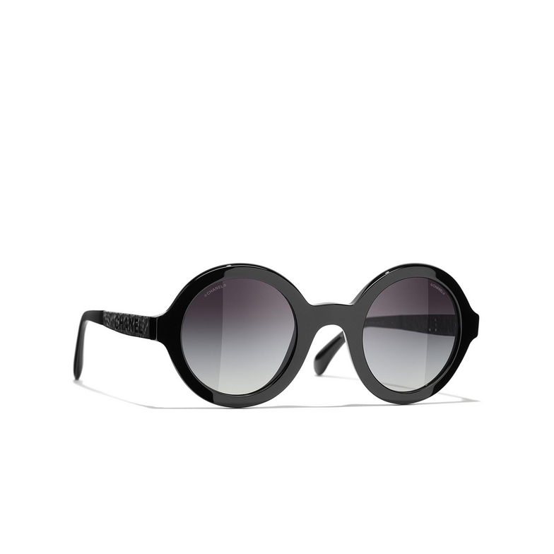 CHANEL round Sunglasses C888S6 black