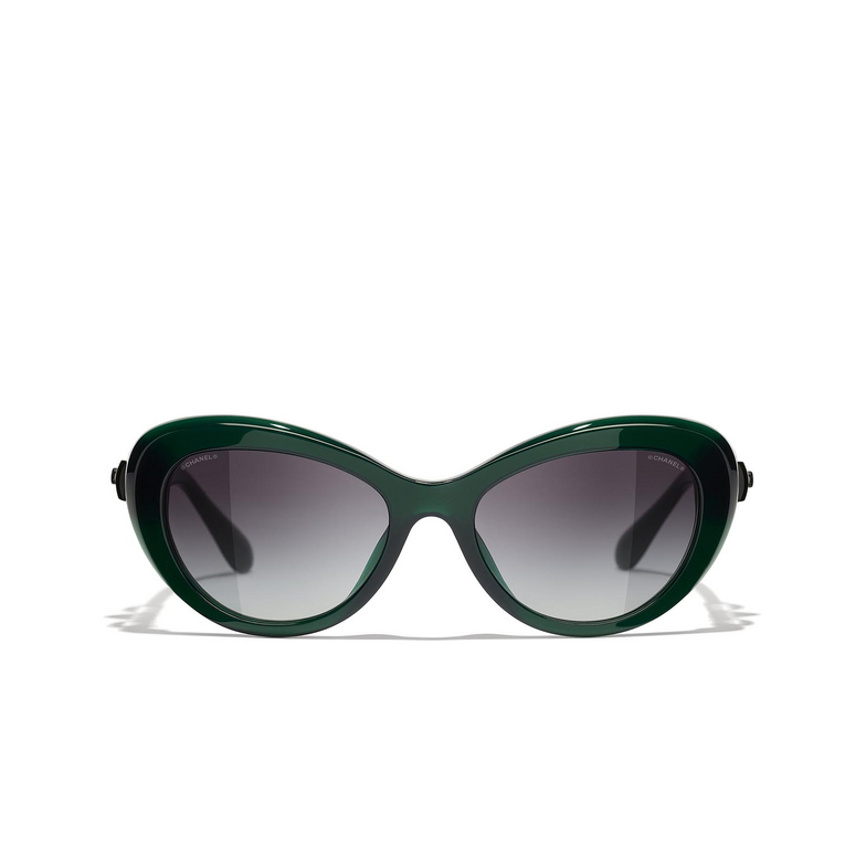 CHANEL Katzenaugenförmige sonnenbrille 1672S6 dark green