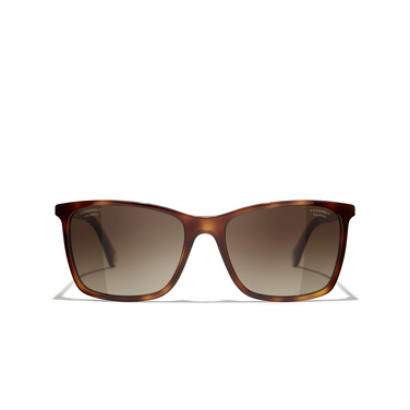 CHANEL square Sunglasses 1295S9 brown - front view