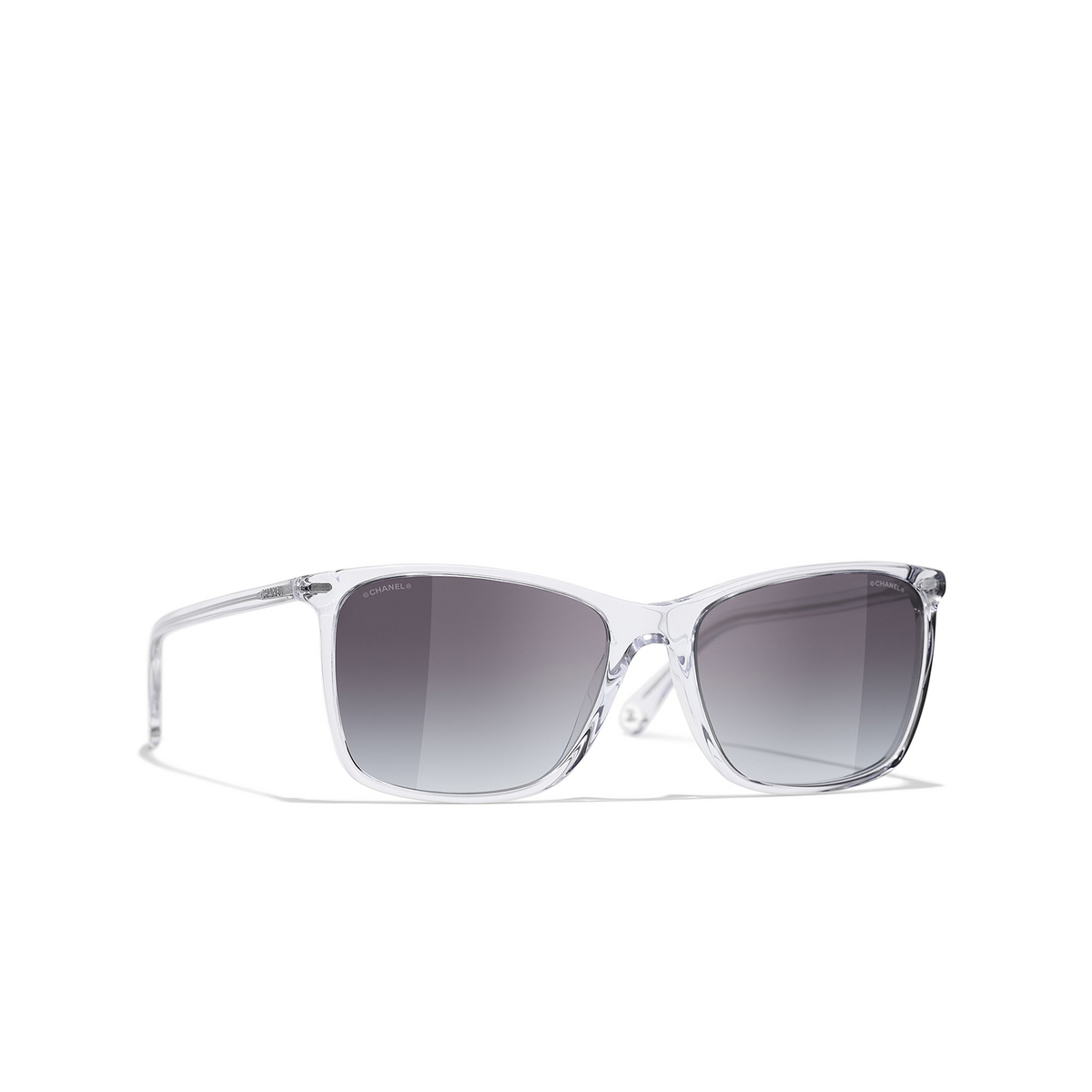 CHANEL square Sunglasses C660S6 Transparent - three-quarters view