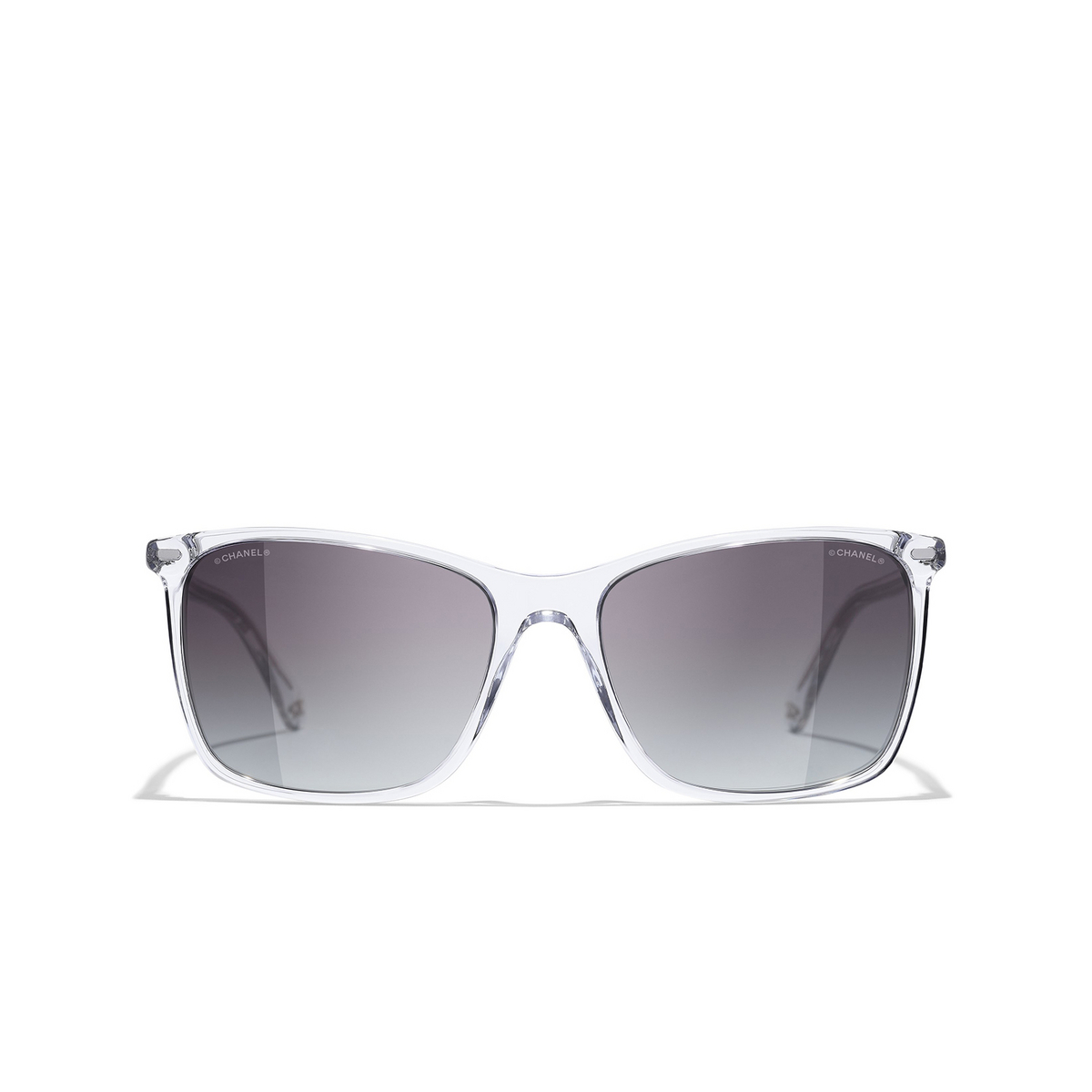 CHANEL square Sunglasses C660S6 Transparent - front view