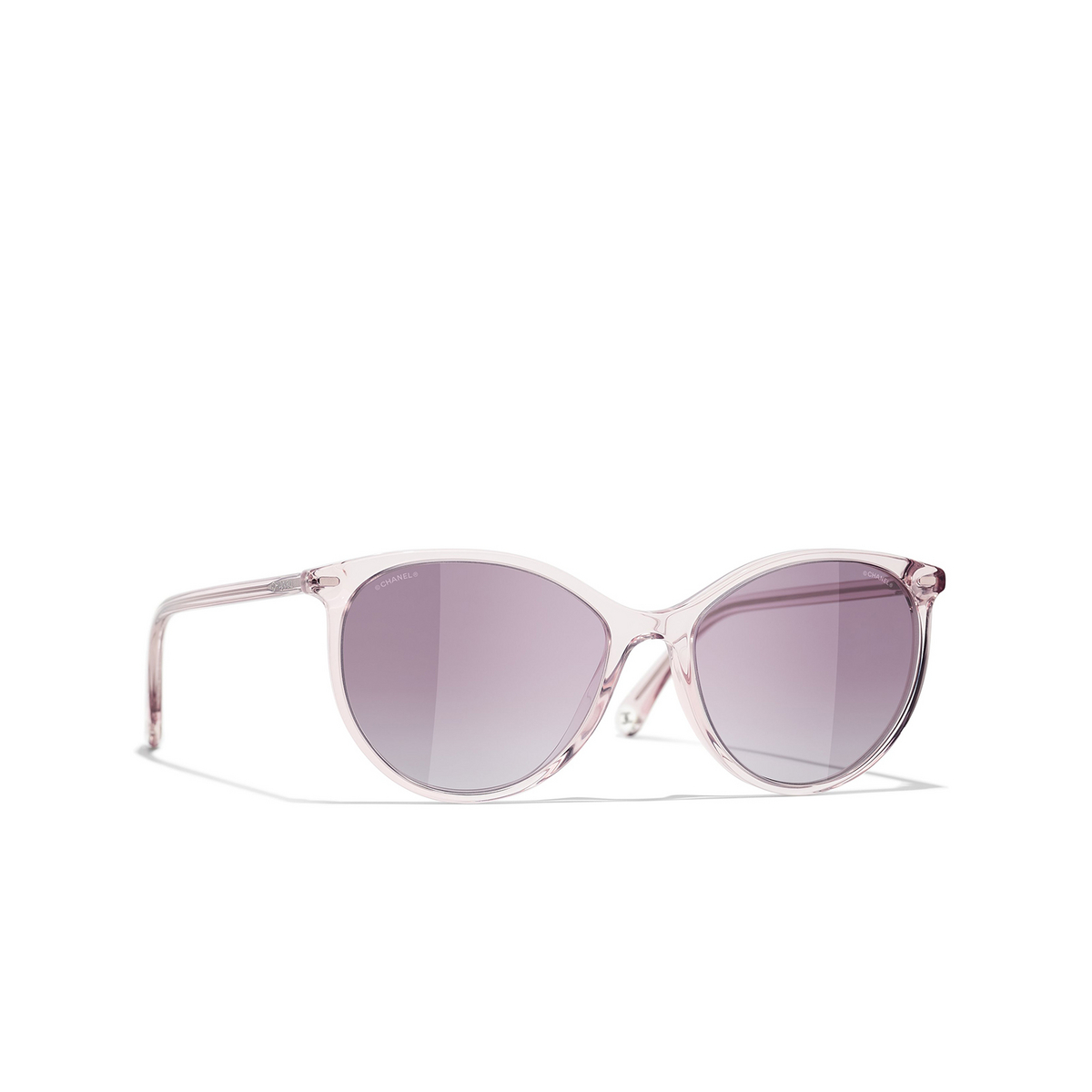 CHANEL pantos Sunglasses C561S1 Transparent pink - three-quarters view