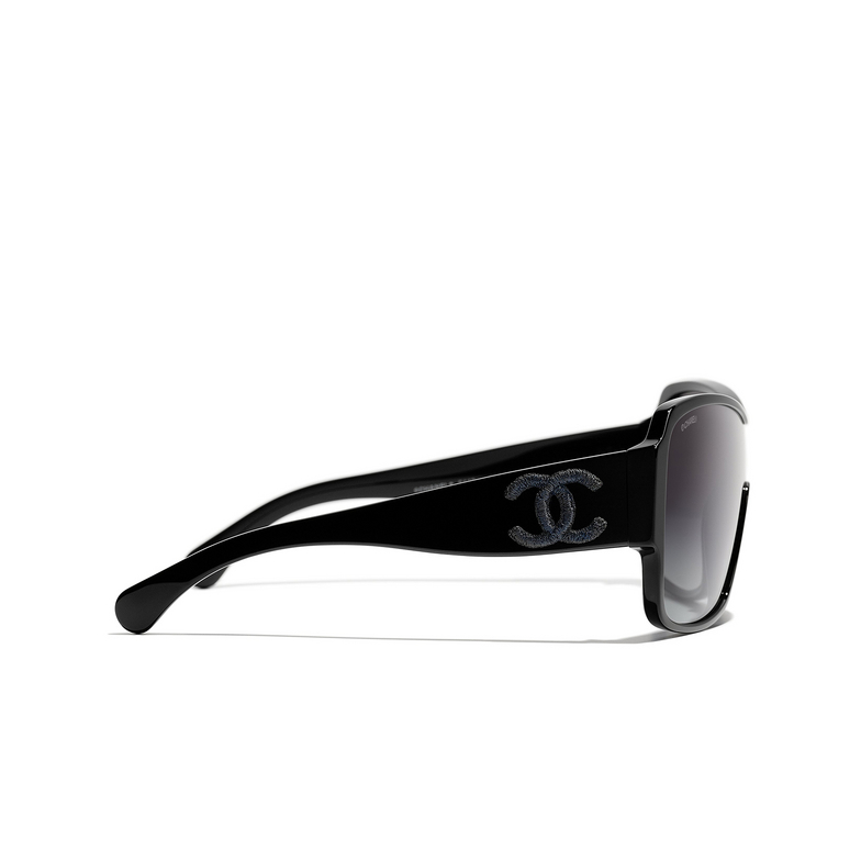 CHANEL shield Sunglasses C501S6 black