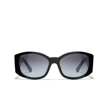 CHANEL ovale sonnenbrille C501S6 black - Vorderansicht