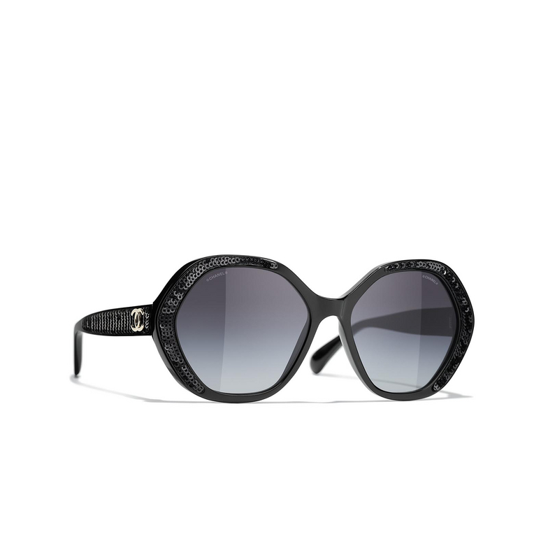 CHANEL round Sunglasses C622S6 black