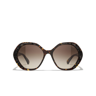 CHANEL round Sunglasses C714S5 dark tortoise - front view