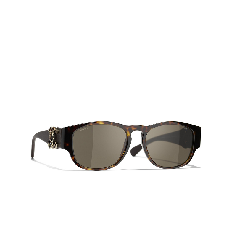 CHANEL rectangle Sunglasses C714/3 dark tortoise