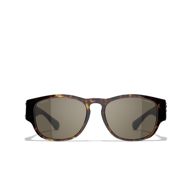 Gafas de sol rectangulares CHANEL C714/3 dark tortoise