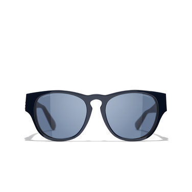CHANEL rectangle Sunglasses 164380 blue - front view