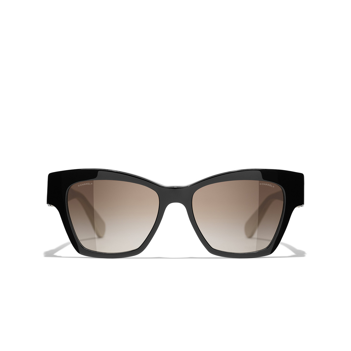 CHANEL butterfly Sunglasses C501S5 Black - front view