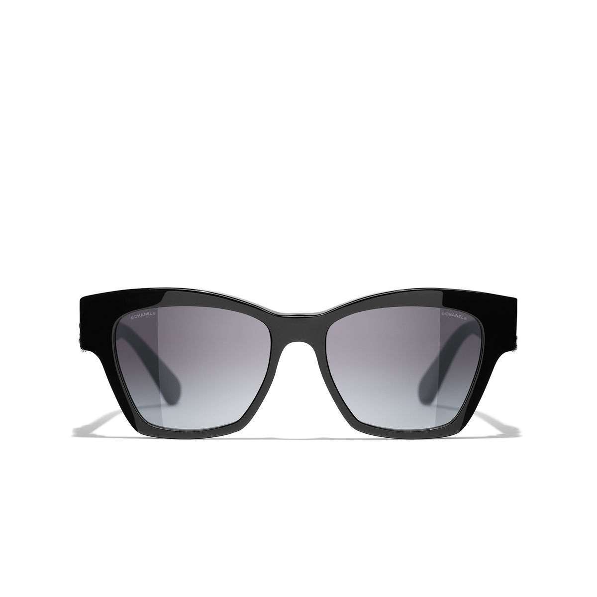 CHANEL butterfly Sunglasses C501S6 Black - front view