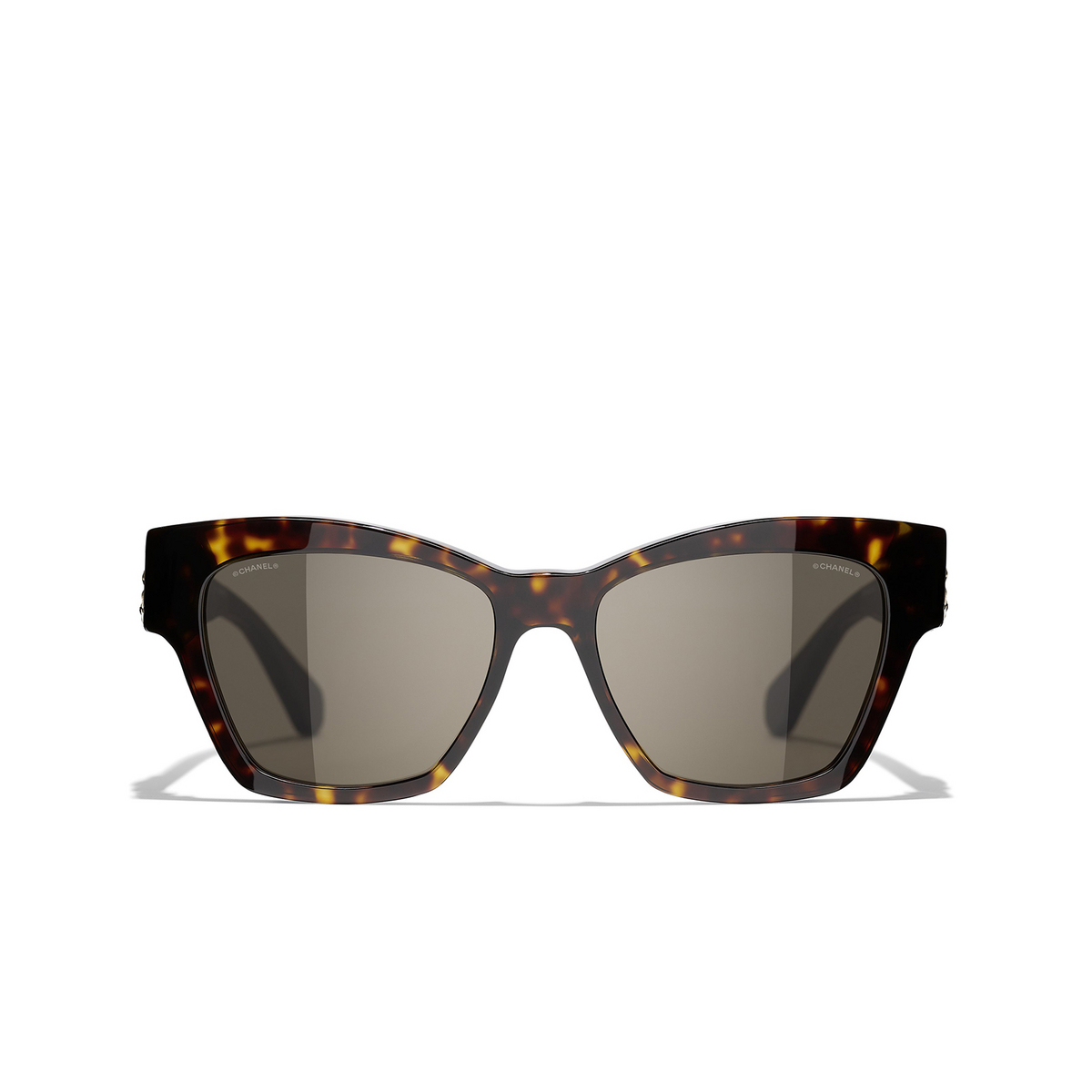 CHANEL butterfly Sunglasses C714/3 Dark Tortoise - front view