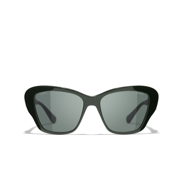 CHANEL Schmetterlingsförmige sonnenbrille 17023H green - Vorderansicht