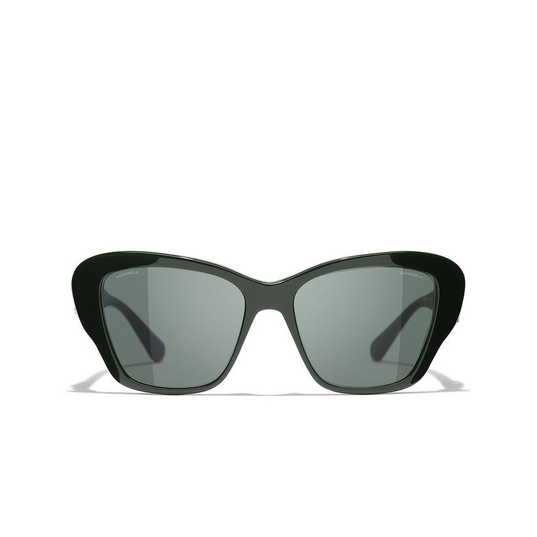 CHANEL Schmetterlingsförmige sonnenbrille 17023H green