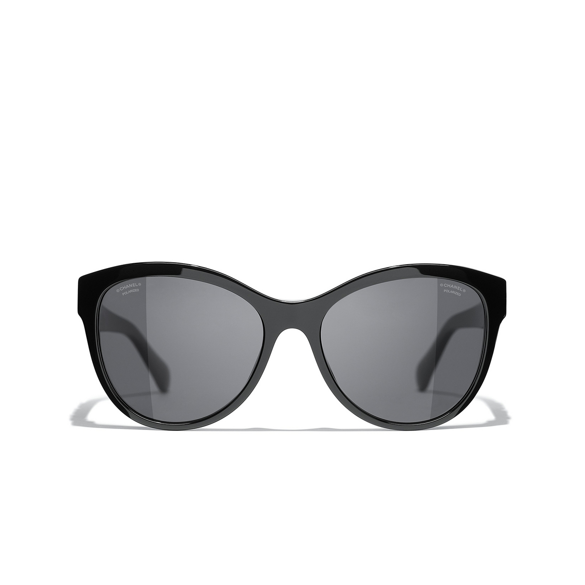 CHANEL butterfly Sunglasses C622T8 Black - front view