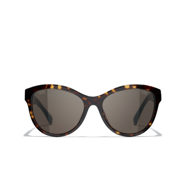 CHANEL butterfly Sunglasses c71483 dark tortoise - front view