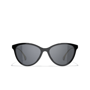 CHANEL Schmetterlingsförmige sonnenbrille C501S4 black - Vorderansicht