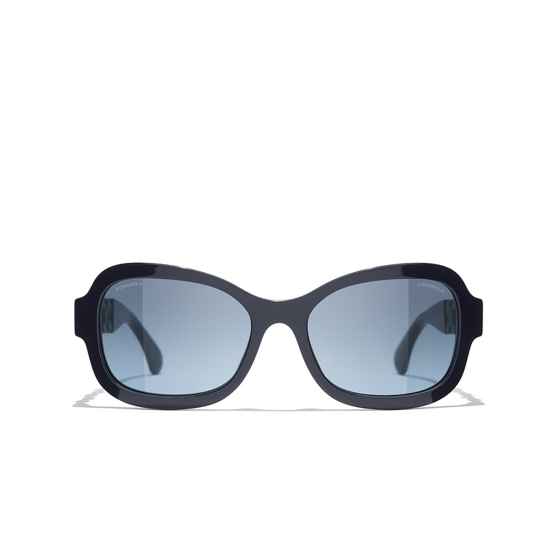 CHANEL rectangle Sunglasses 1462S2 dark blue