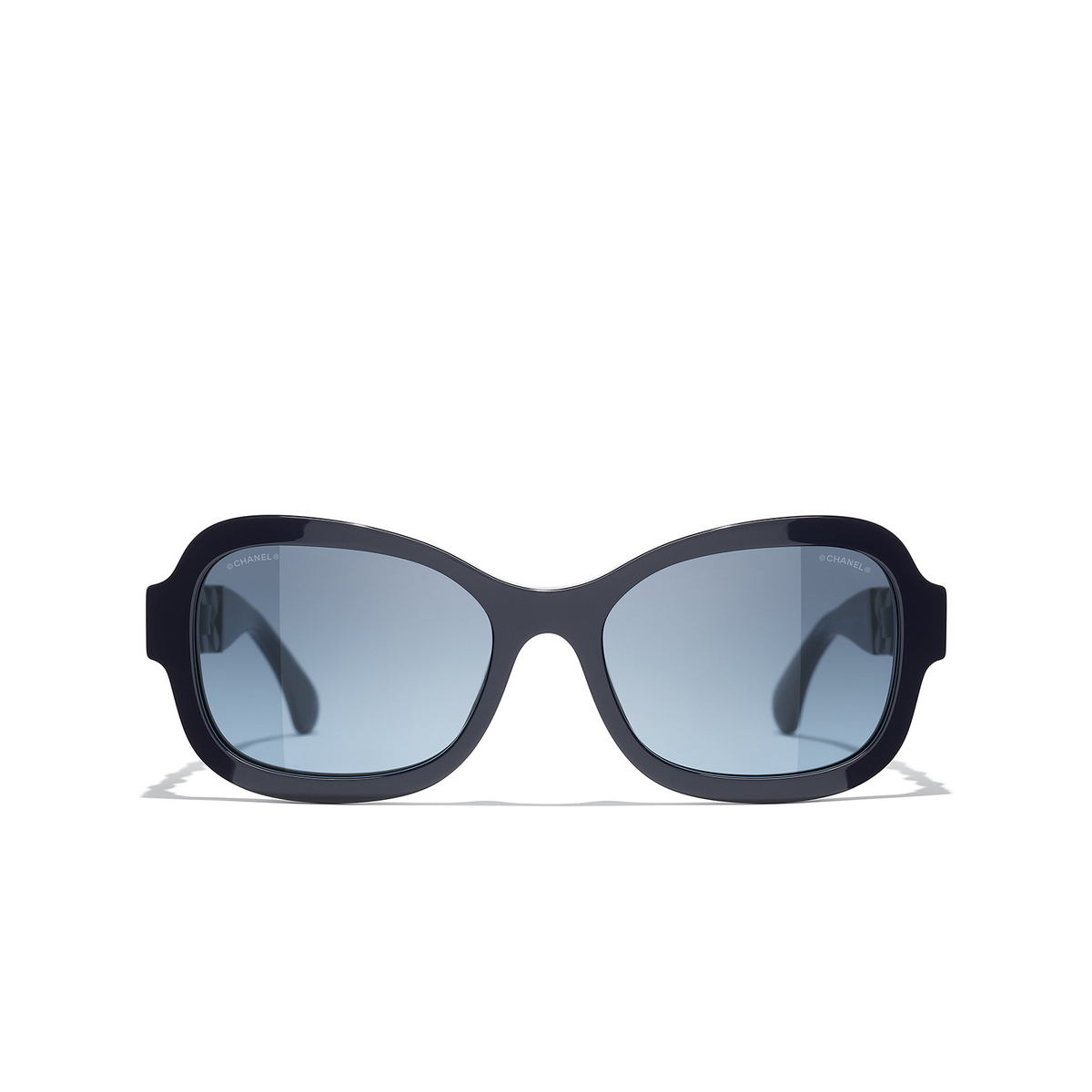 CHANEL rectangle Sunglasses 1462S2 Dark Blue - front view