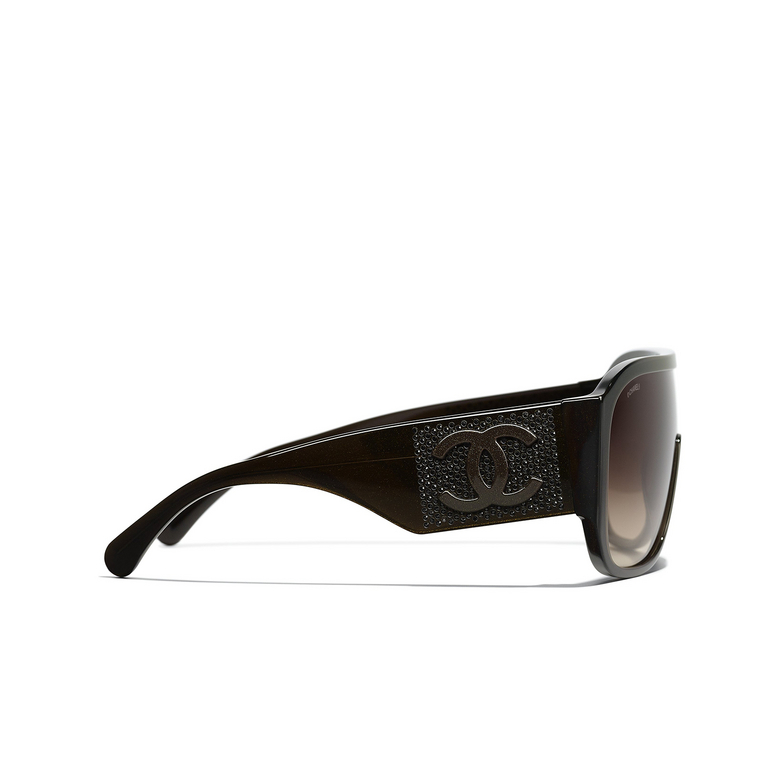 CHANEL shield Sunglasses 1706S5 brown
