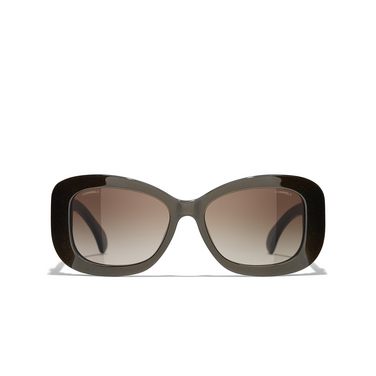 CHANEL rectangle Sunglasses 1706S5 brown - front view