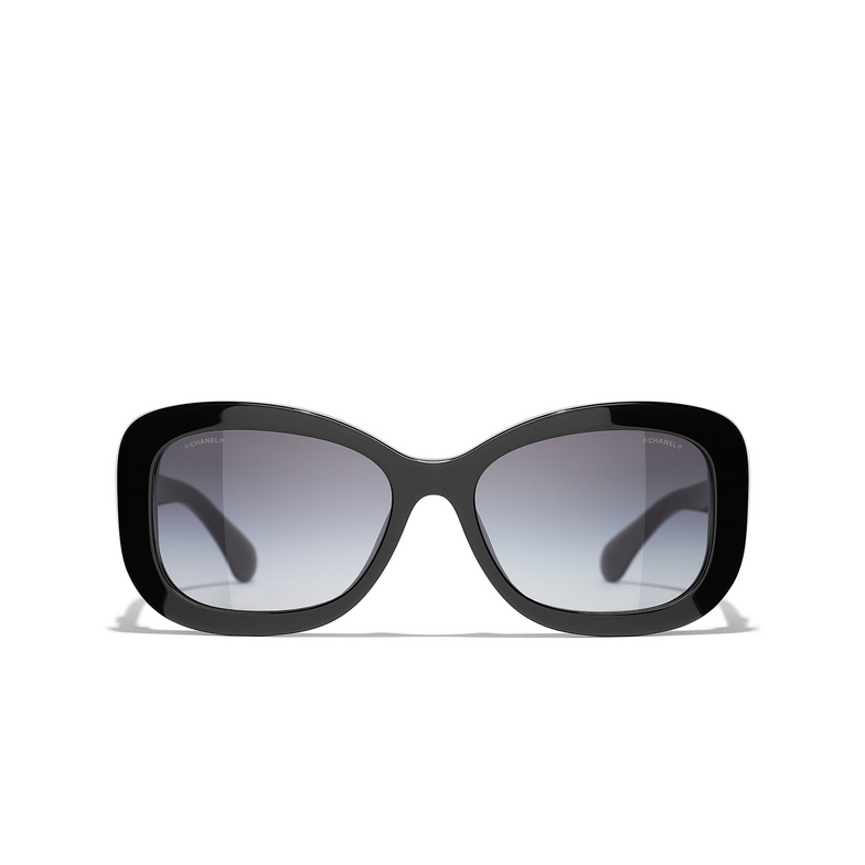 CHANEL rechteckige sonnenbrille C888S6 black
