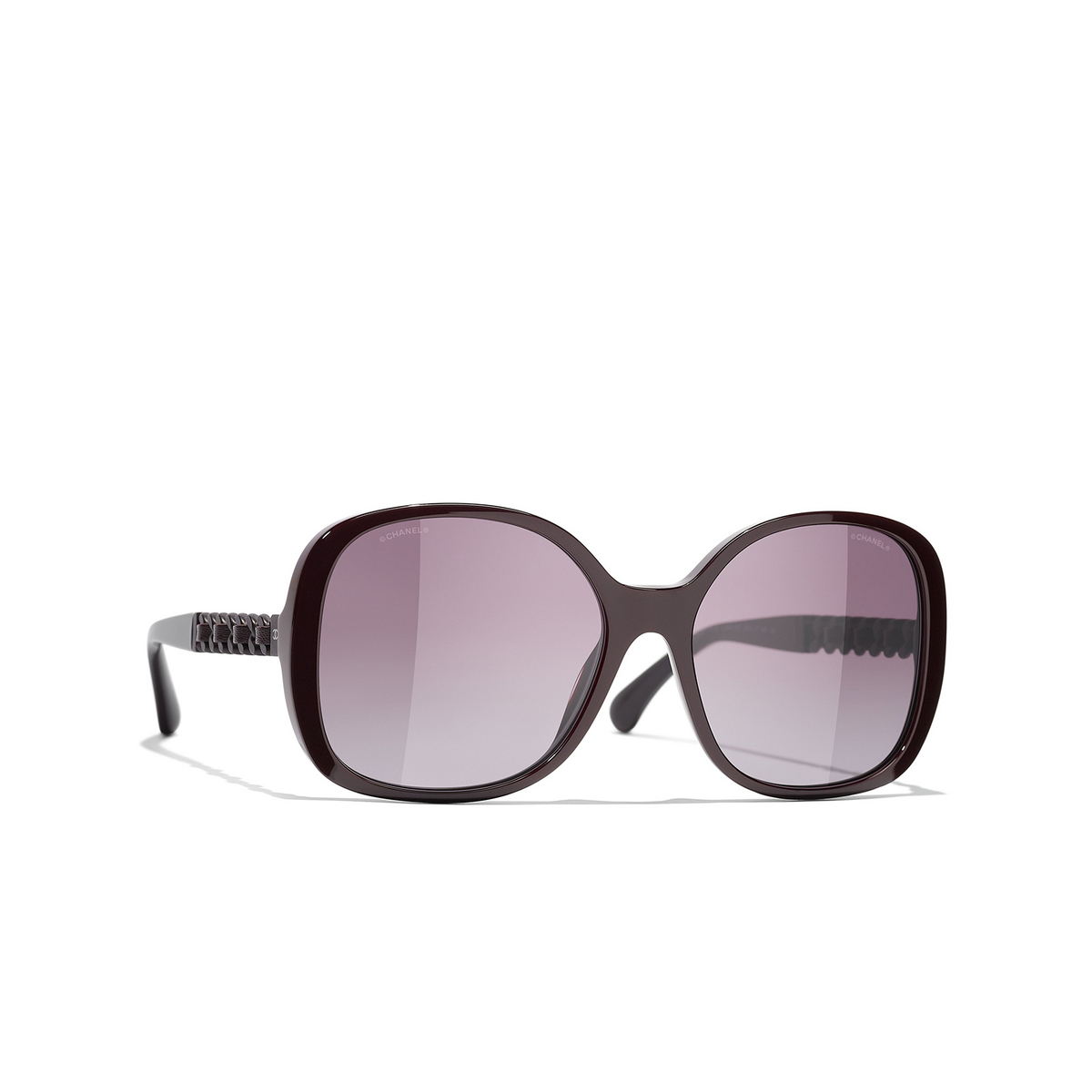 CHANEL square Sunglasses 1461S1 Burgundy - three-quarters view