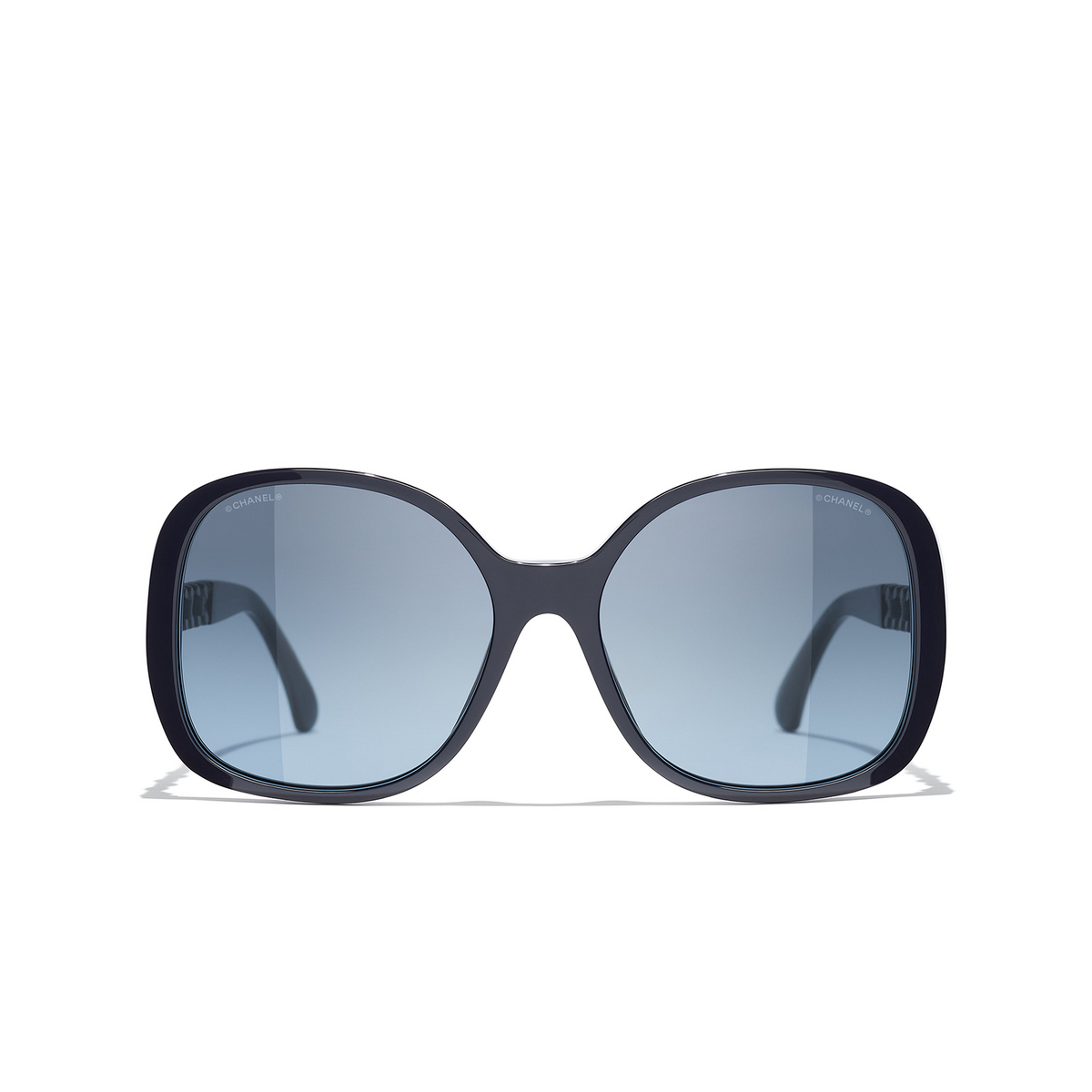 CHANEL square Sunglasses 1462S2 Dark Blue - front view