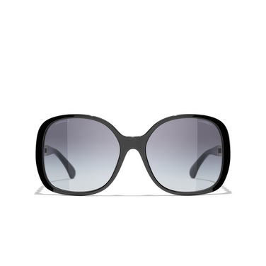 CHANEL square Sunglasses C622S6 black - front view