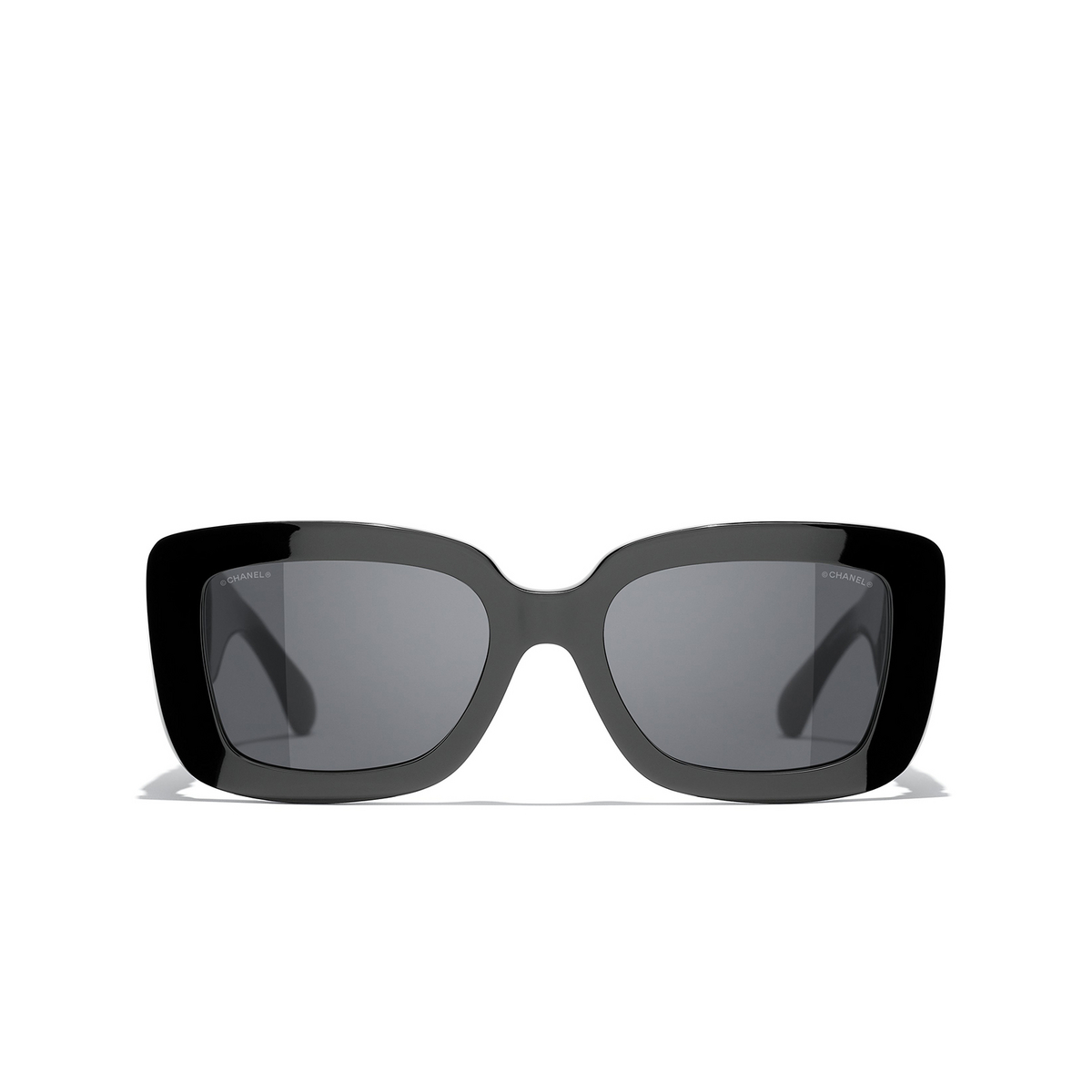 CHANEL rectangle Sunglasses C888S4 Black - front view