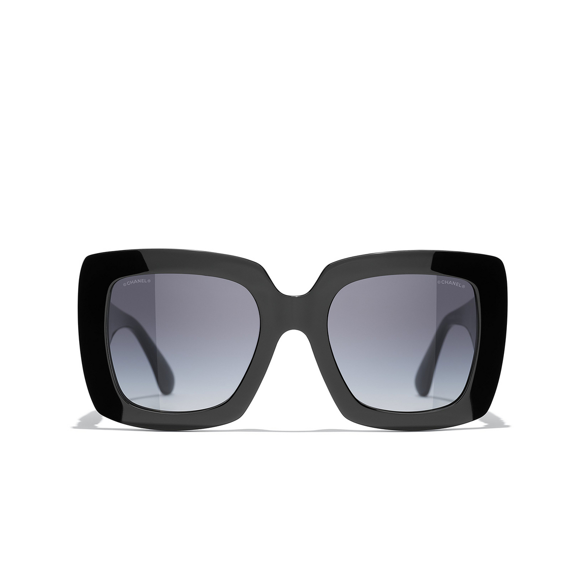 CHANEL square Sunglasses 1082S6 Black - front view