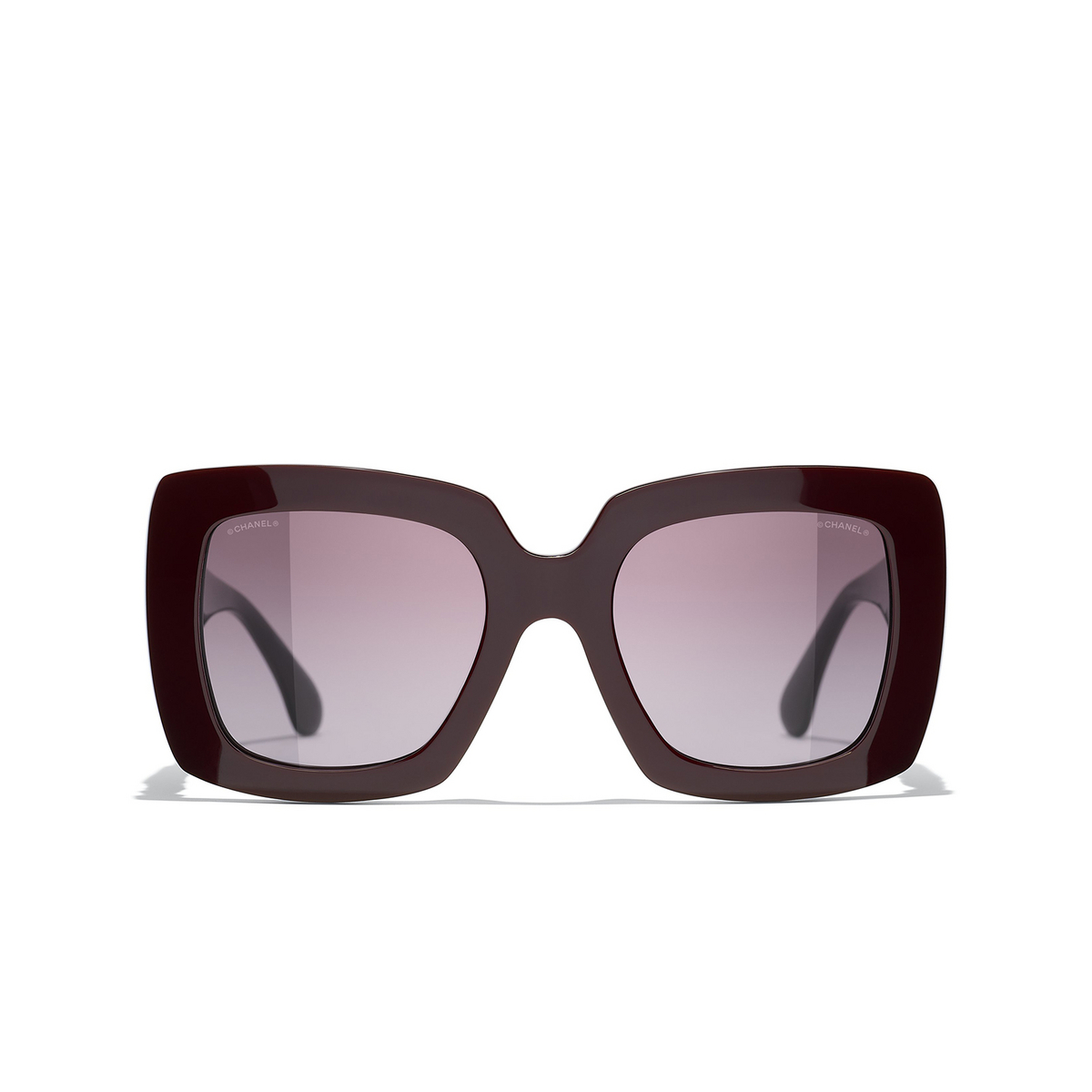 CHANEL square Sunglasses 1461S1 Burgundy - front view
