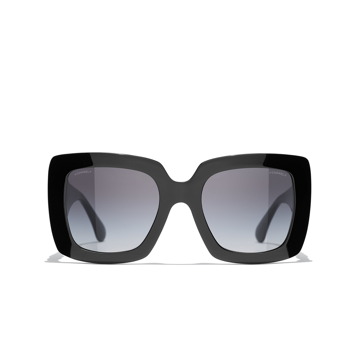 CHANEL square Sunglasses C622S6 Black - front view