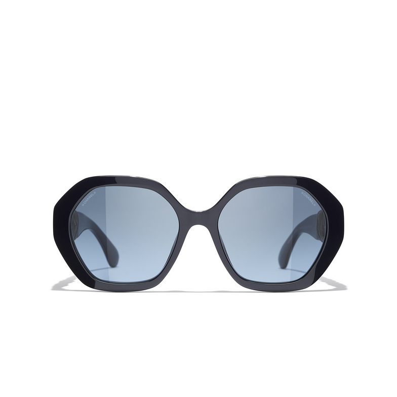 CHANEL round Sunglasses 1462S2 dark blue
