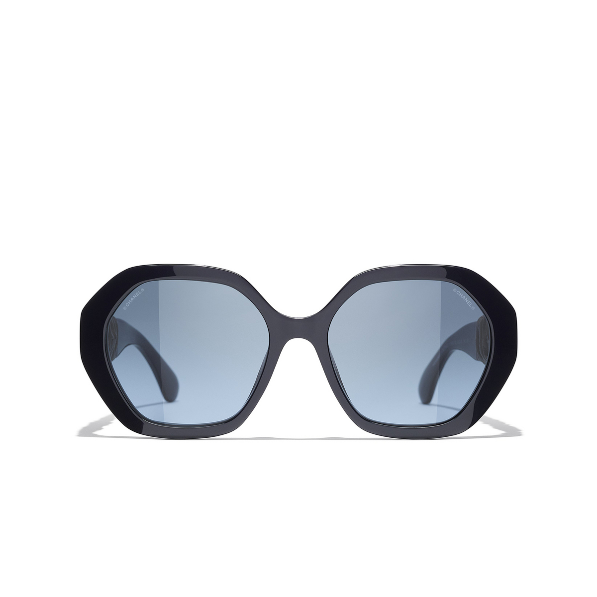 CHANEL round Sunglasses 1462S2 Dark Blue - front view